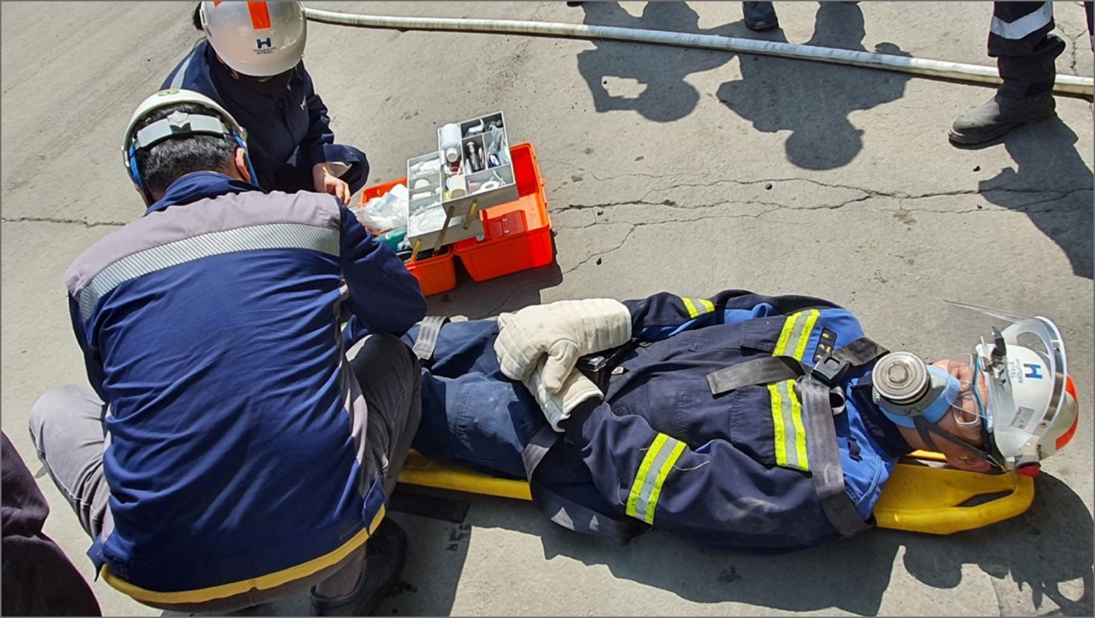 Emergency Transfer Response Training for Fire Accidents and transferring Burn Patients